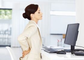 osteocondroză lombară în timpul muncii sedentare