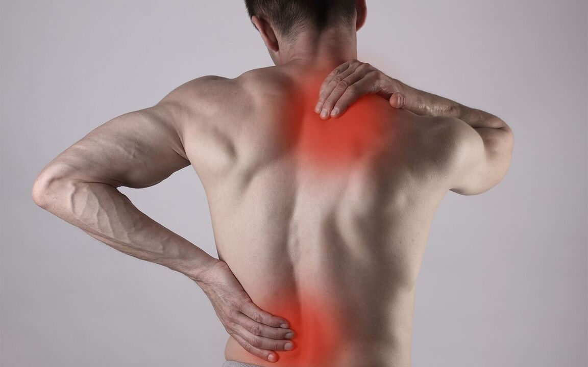 Durerea de spate este un semn al bolilor sistemului musculo-scheletic